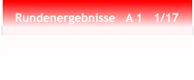 Rundenergebnisse   A 1   1/17