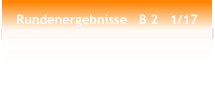 Rundenergebnisse   B 2   1/17