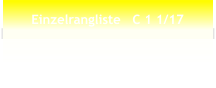 Einzelrangliste   C 1 1/17