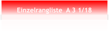 Einzelrangliste  A 3 1/18