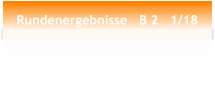 Rundenergebnisse   B 2   1/18