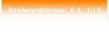 Rundenergebnisse   B 4   1/19