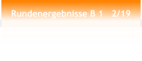 Rundenergebnisse B 1   2/19