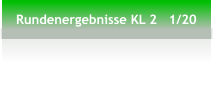 Rundenergebnisse KL 2   1/20