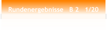 Rundenergebnisse   B 2   1/20