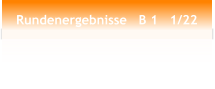 Rundenergebnisse   B 1   1/22