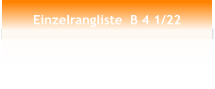 Einzelrangliste  B 4 1/22